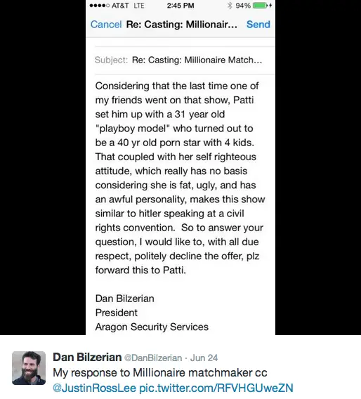 Dan Bilzerian Tweet Millionaire