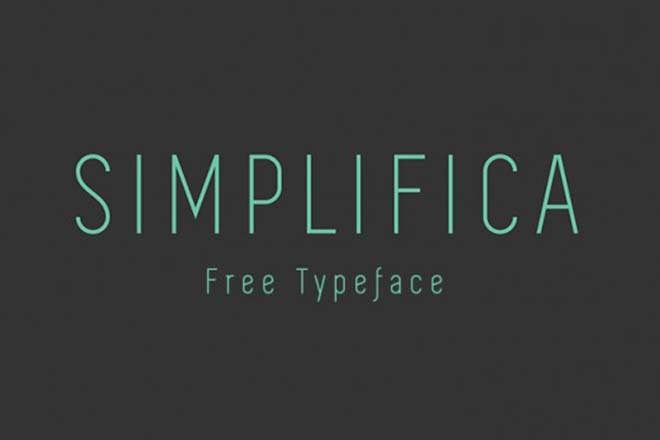 Polices d'écritures minimalistes - Simplifica